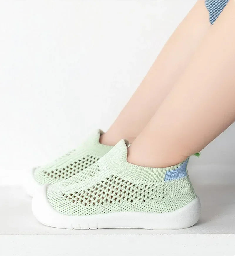Toddler & Baby Breathable Knitted Slip-On Sneakers