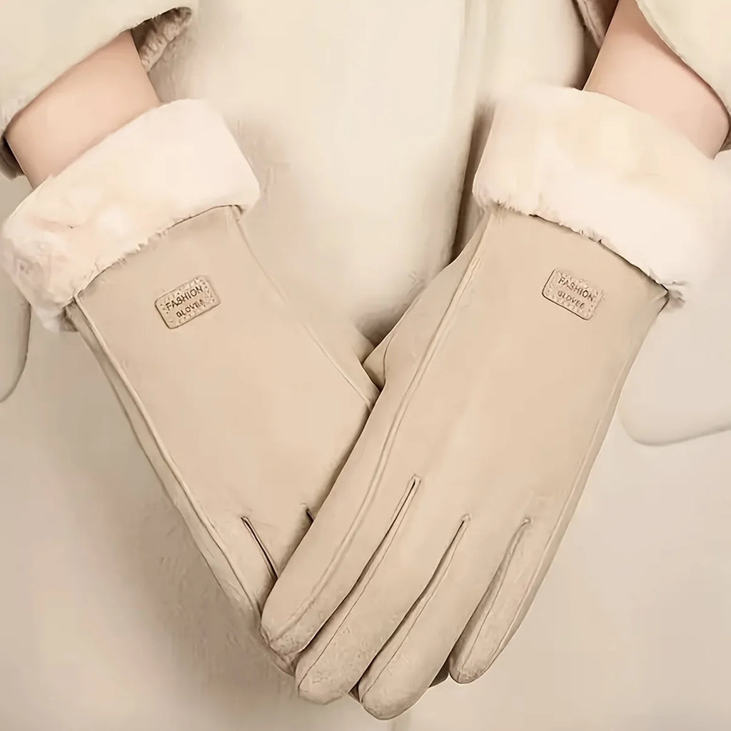 Women's Plush-Lined Touchscreen Gloves