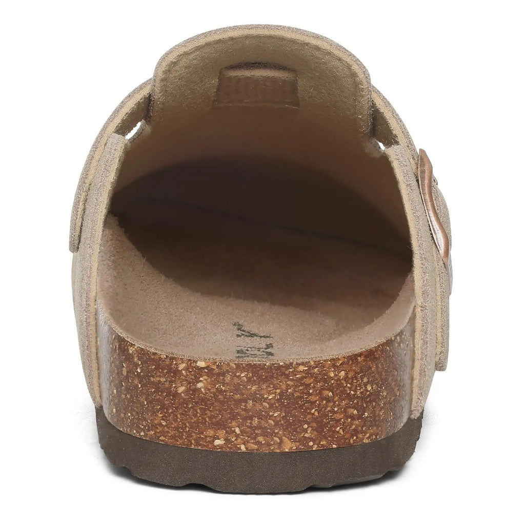 Goosecret Men Cow Suede Clogs Soft Cork Footbed Men Mules Slippers Fashion Men House Sandals With Arch Support Men Beach Sandals