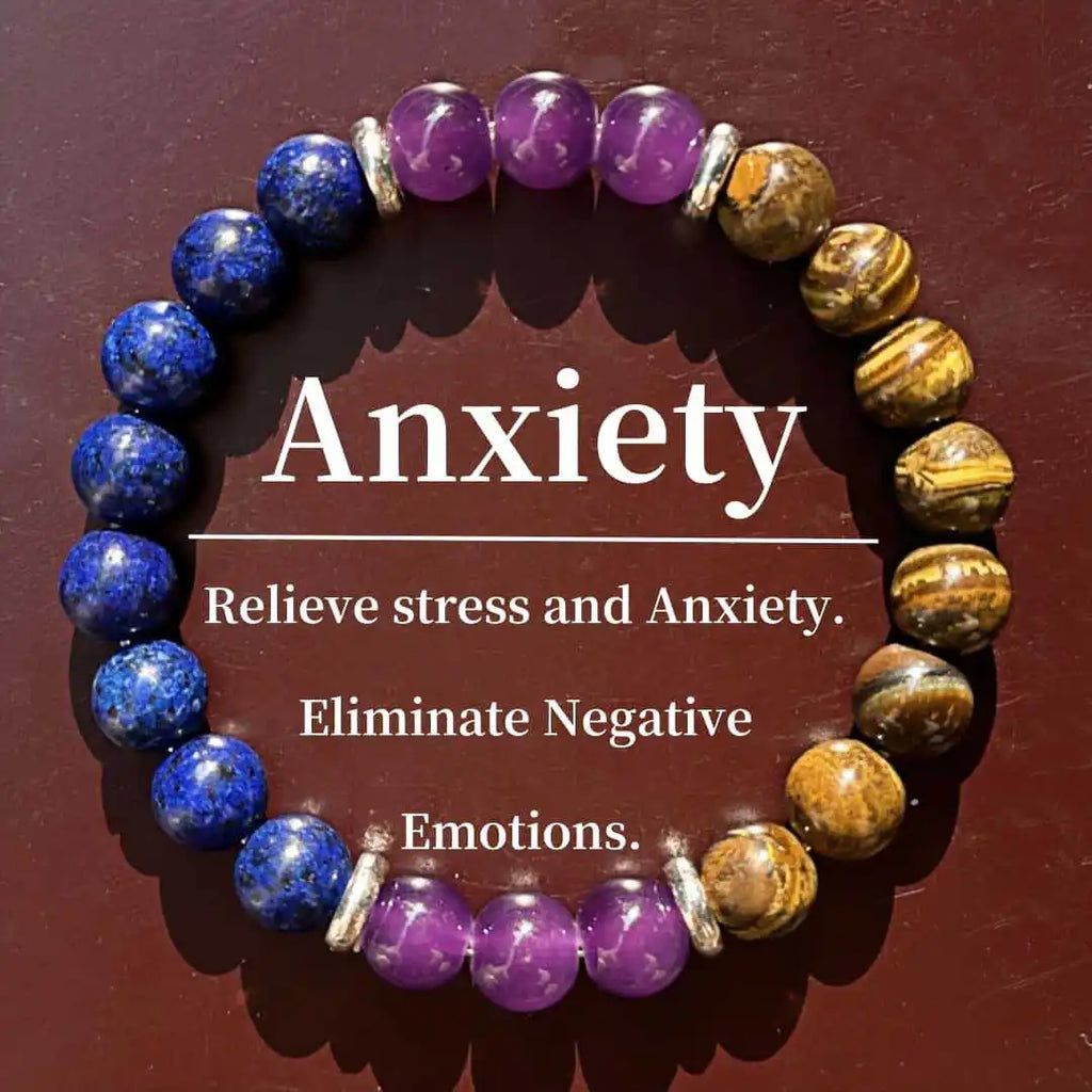 Natural Stone Beads Bracelet For Women Men Amethysts Crystal Quartzs Agate Tiger Eye Elastic Bangles Reiki Healling Jewelry Gift