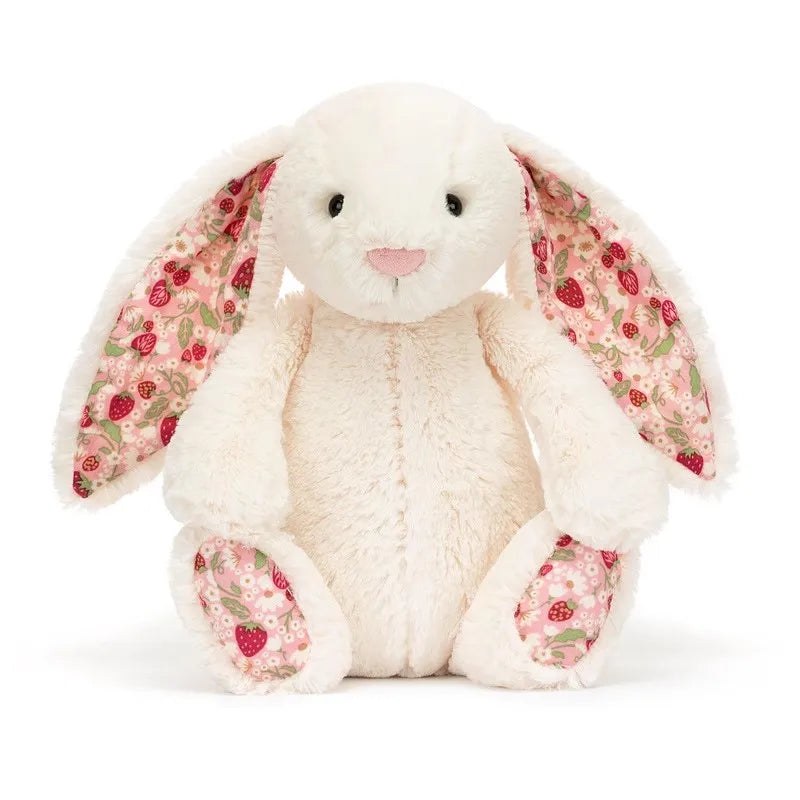 Bonnie Rabbit Plush Toy with Floral Ears | Kawaii Stuffed Doll & Sofa Cushion