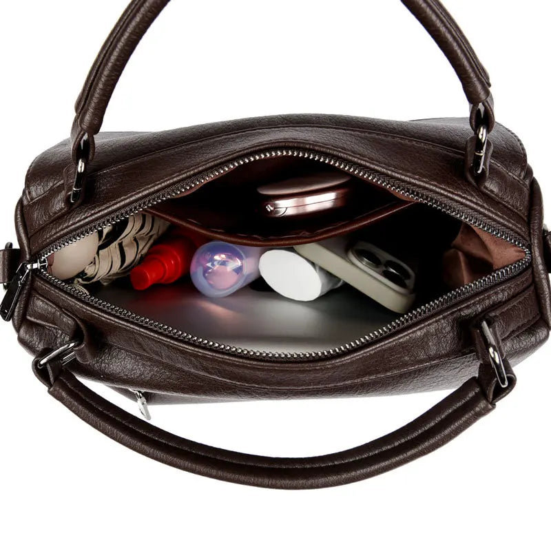 Women's Large Capacity Boston Bucket Bag