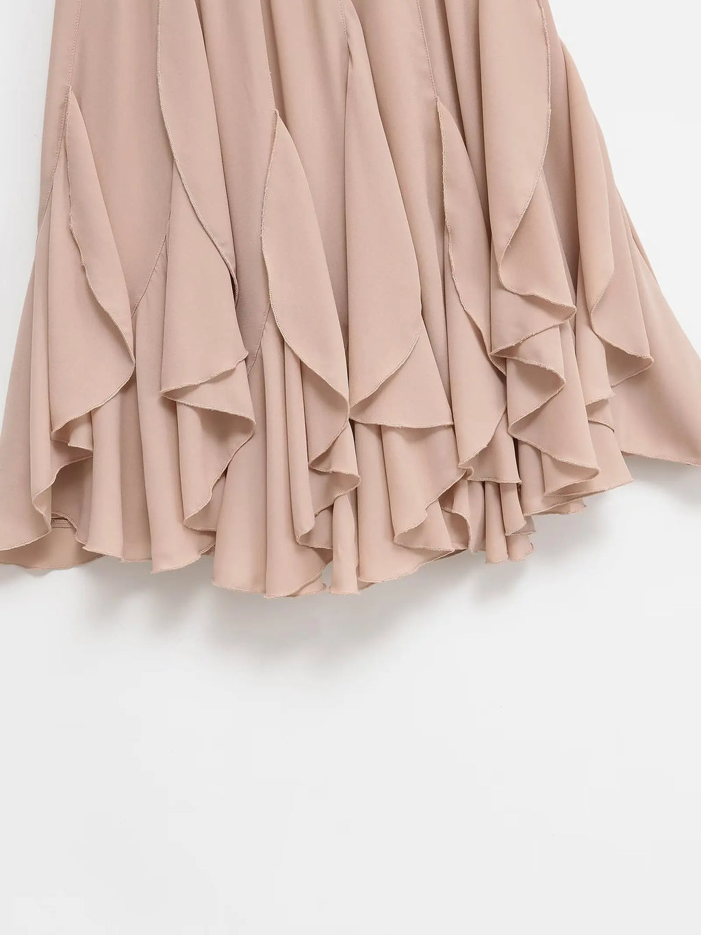 Women's Tiered Ruffle A-Line Midi Skirt