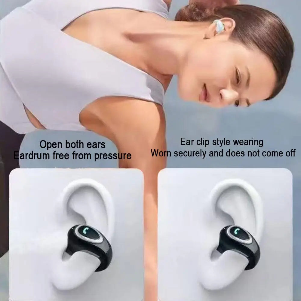 Bluetooth Wireless Ear-Clip Open-Ear Earphone | Air Conduction | HIFI Stereo | 3 Colors