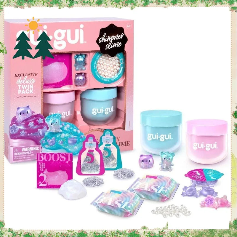 Gui Gui Rose Scent Crystal Slime | 5-Step DIY Blind Box | Stress Relief Sensory Toy