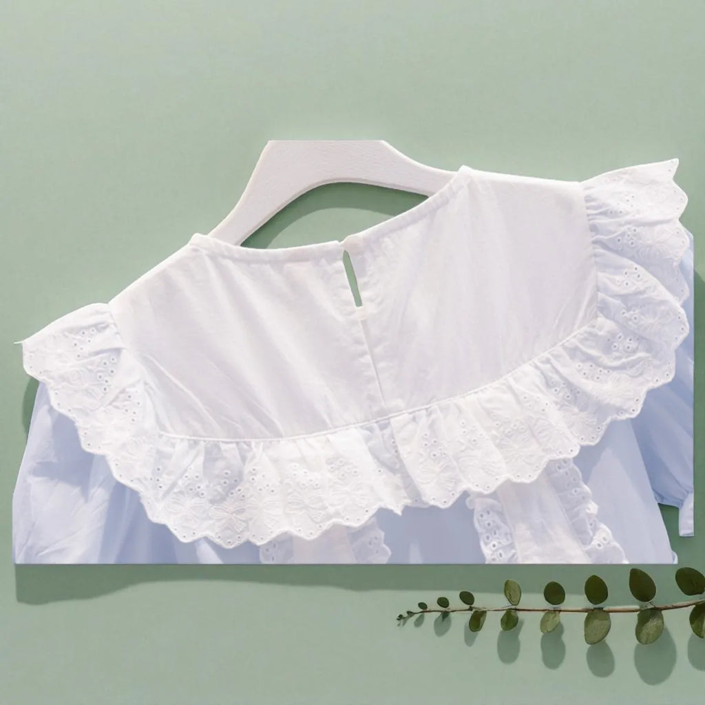 Toddlers Dresses For Girls Children's Dress Summer Cotton Kids School Costumes Short Sleeve Baby  4 5 6 8 9 10 12 Years