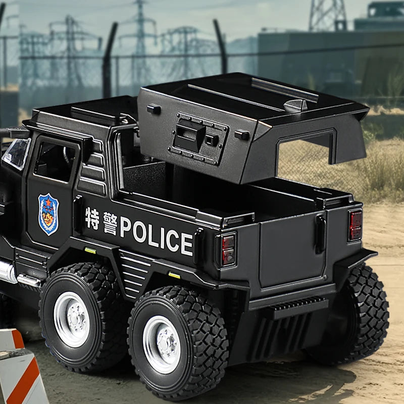 1:32 Alloy Car Model Diecasts & Toy WAT City Police Truck Model Diecast Vehicles Toy Cars Kid Toys For Children Gifts Boy Toy