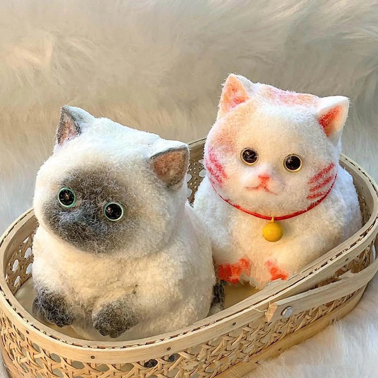 Simulated Fat Cat Stress Relief Pinch Toy Handmade Mini Cute Animal Desktop Ornaments Slow Rebound Squeeze Relaxation Toy