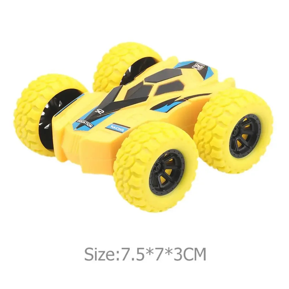 Toys Car Four-wheel Drive Off-road Vehicle Stunt Dump Cars Double-Side Inertia Car Boy Toy Car Pull Back Kids Toy Gift