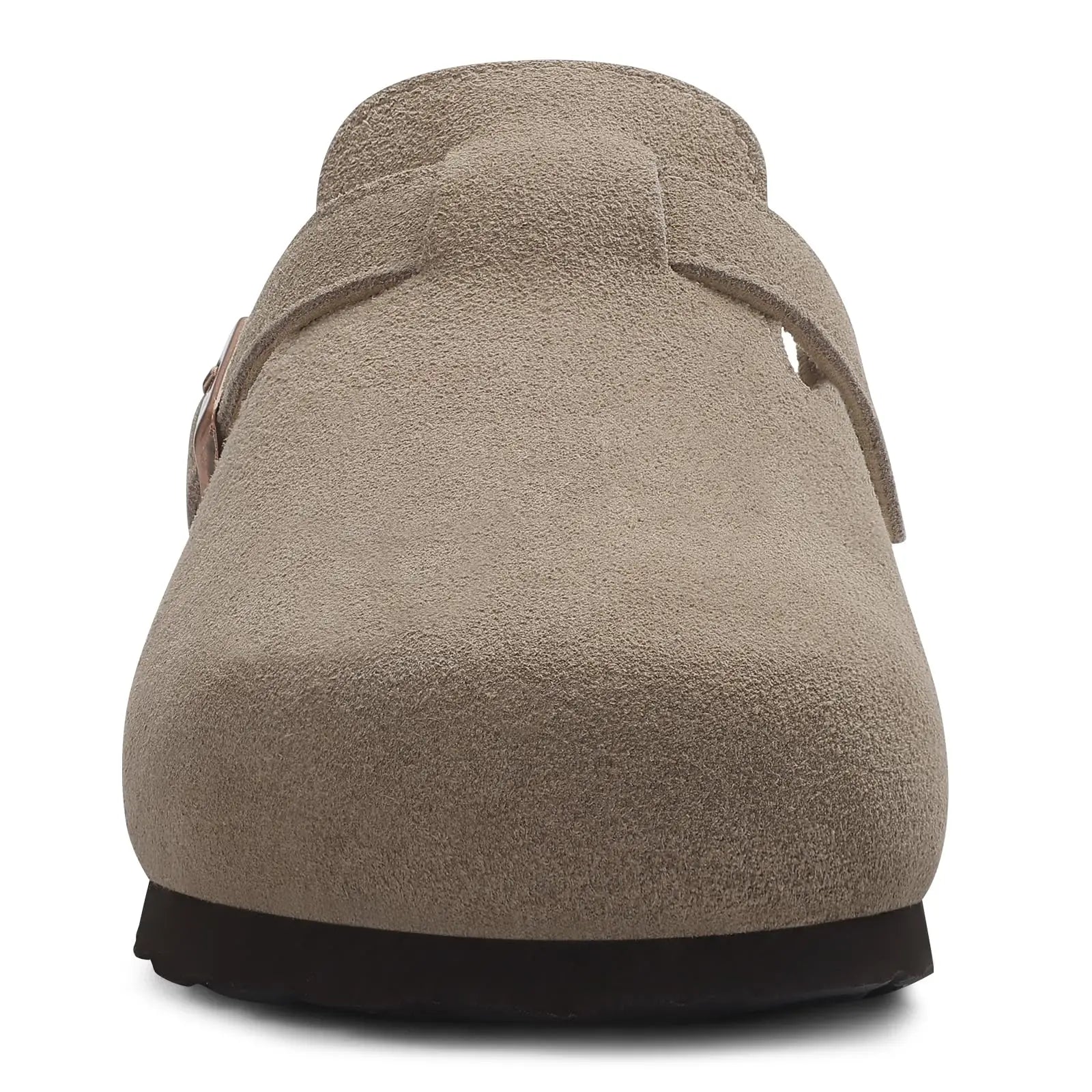 Goosecret Men Cow Suede Clogs Soft Cork Footbed Men Mules Slippers Fashion Men House Sandals With Arch Support Men Beach Sandals