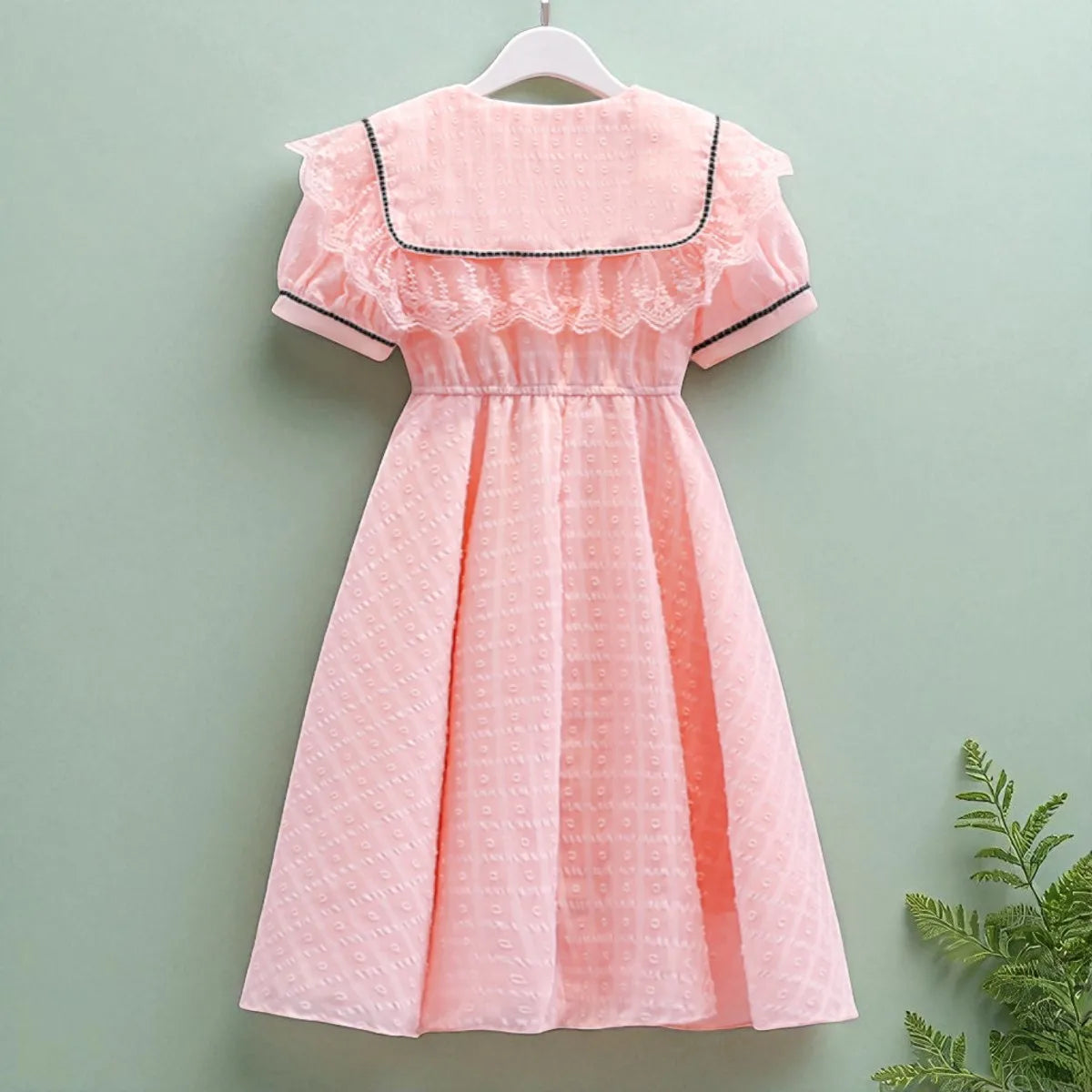 Toddlers Dresses For Girls Children's Dress Summer Cotton Kids School Costumes Short Sleeve Baby  4 5 6 8 9 10 12 Years
