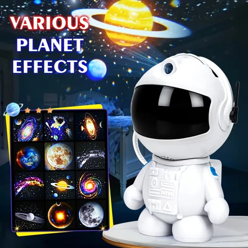 Astronaut Galaxy Projector | Star Projector with 12 Space Films | Nebula Night Light | Game Room Decor