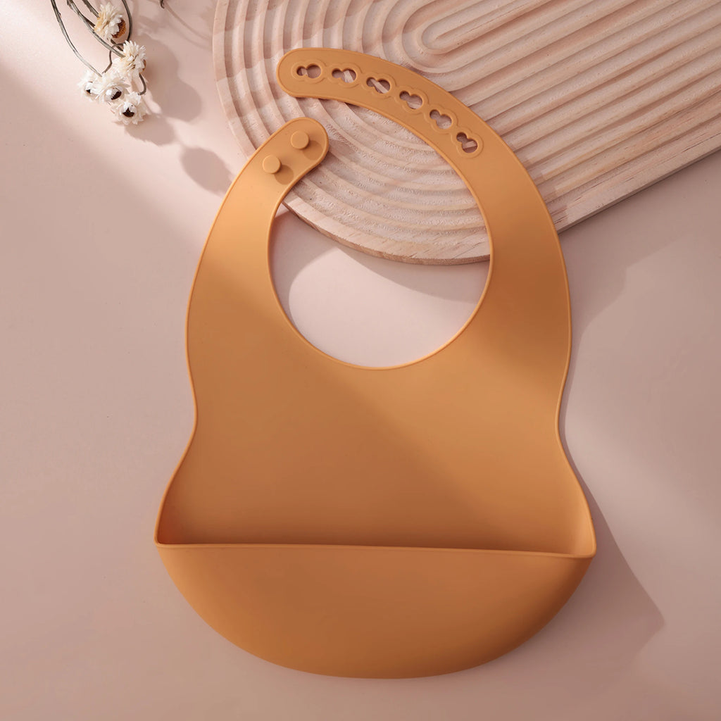Silicone Baby Bib — Adjustable, Waterproof & BPA-Free
