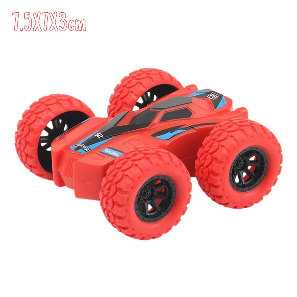 Toys Car Four-wheel Drive Off-road Vehicle Stunt Dump Cars Double-Side Inertia Car Boy Toy Car Pull Back Kids Toy Gift