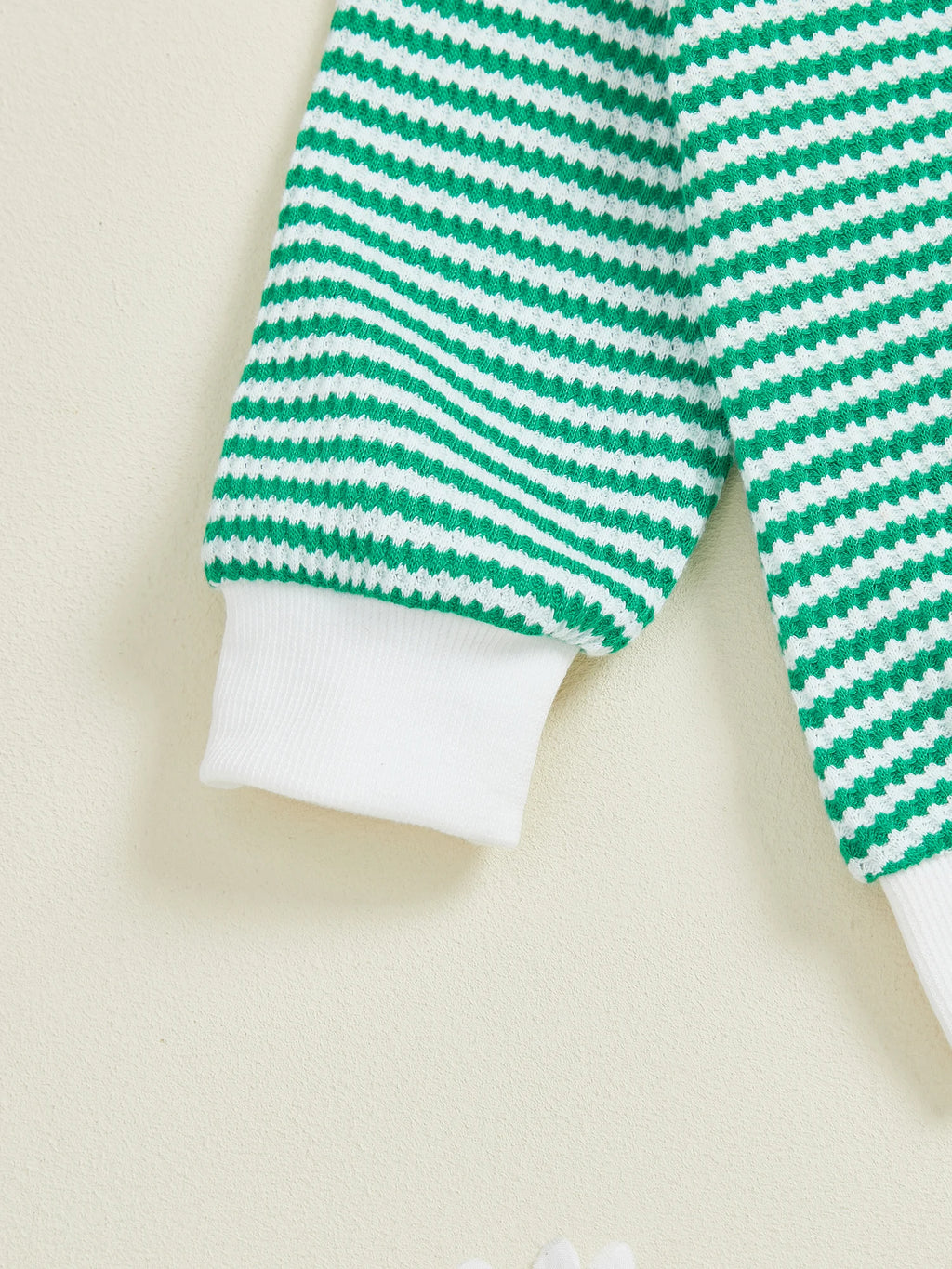 Baby Boy Truck Embroidery Striped Sweatshirt & Joggers Set