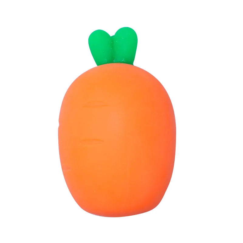 Stress-Relief Carrot Squeeze Toy, Imitation Vegetable Slow Rebound Ball, Soft Non-Toxic Decompression Fidget Toy for Children