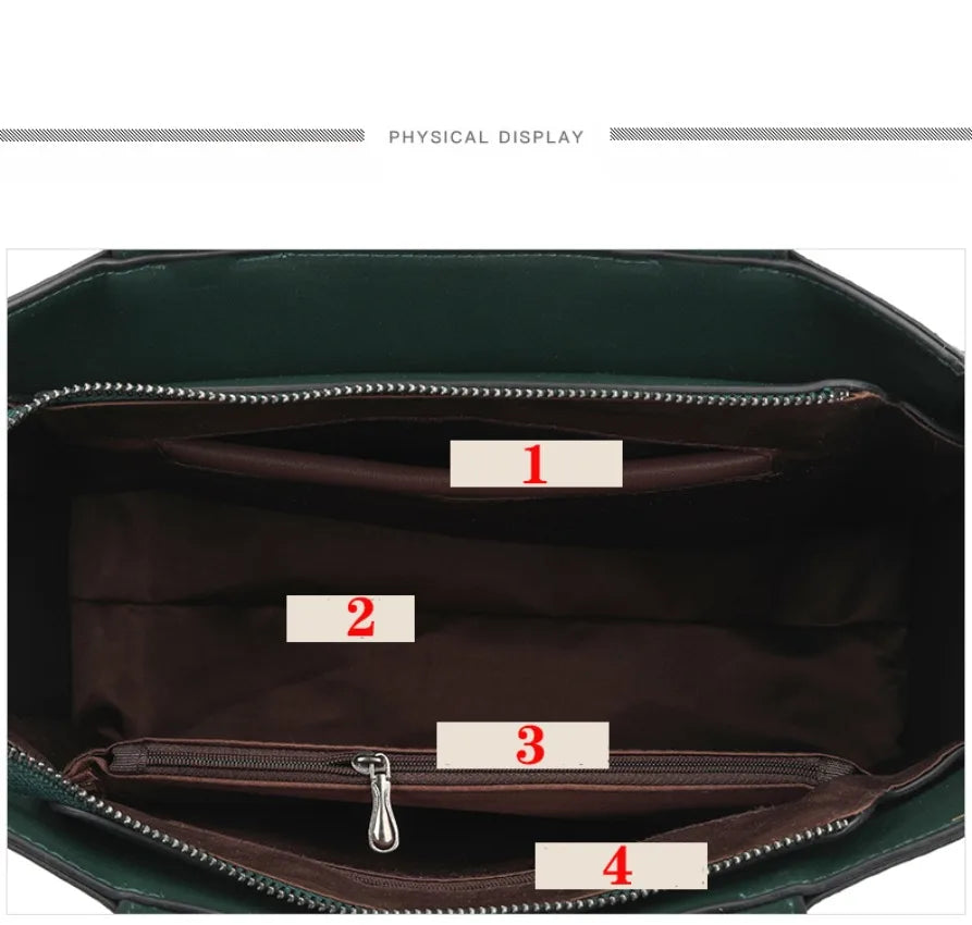 Women's Embossed Floral PU Shoulder Bag