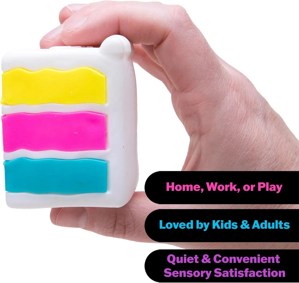 NeeDoh Peace O' Cake Squishy Fidget Toy | Soft TPR Stress Relief for Kids & Adults