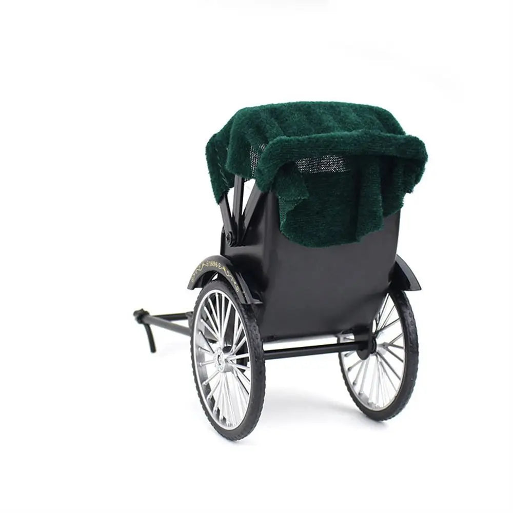 Kids Toy Vintage Classic Tricycle Model Metal Diecast Three Wheeled Simulation Tricycle Toy 1:12 Alloy Model Collectibles Gift