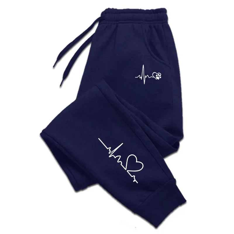 2026 New Womens Sweatpants Printed Casual Pants Outdoors Fitness Sports Jogging Woman Trousers Daily Fashion Sportswear 4 Colors
