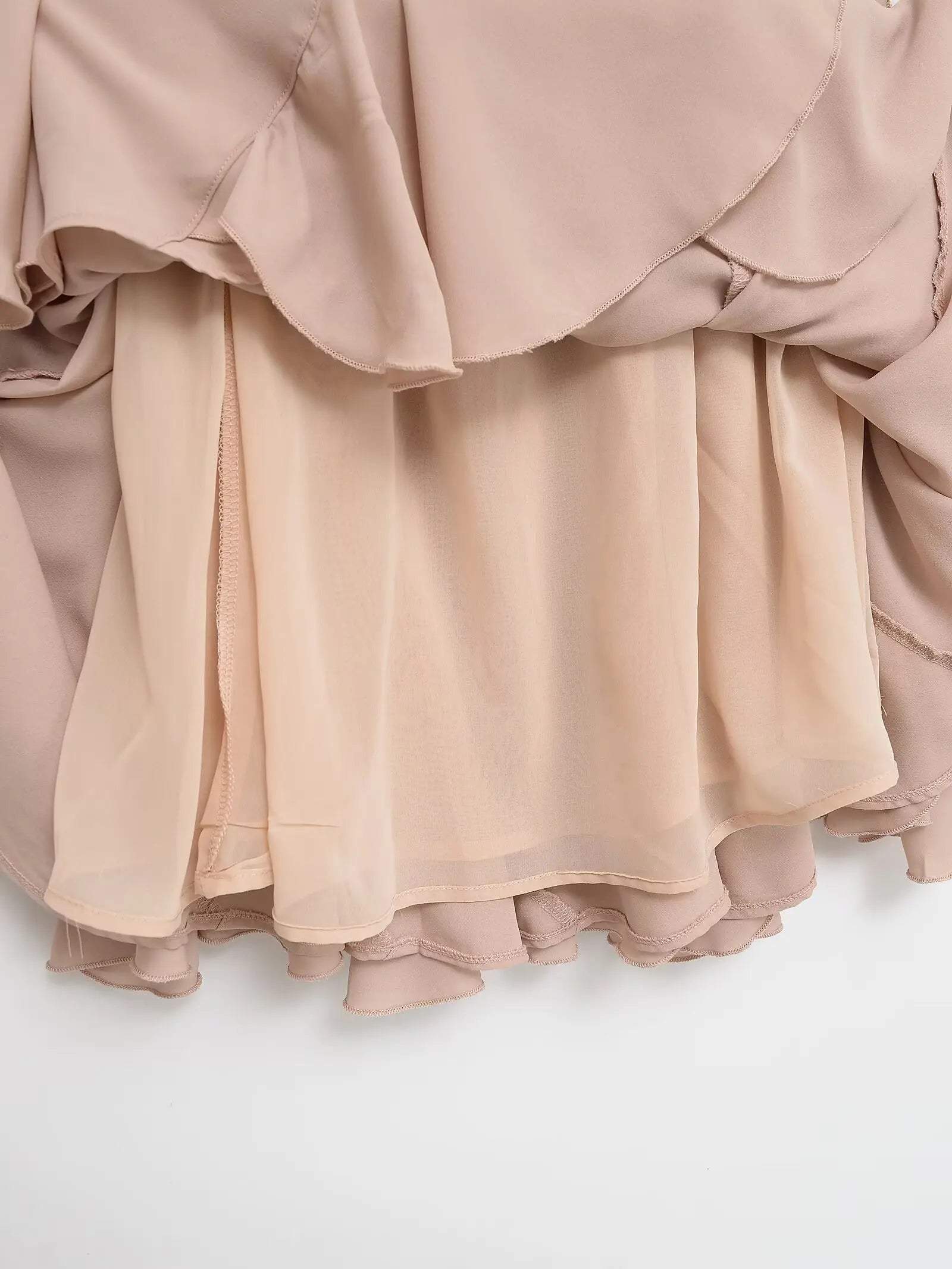 Women's Tiered Ruffle A-Line Midi Skirt