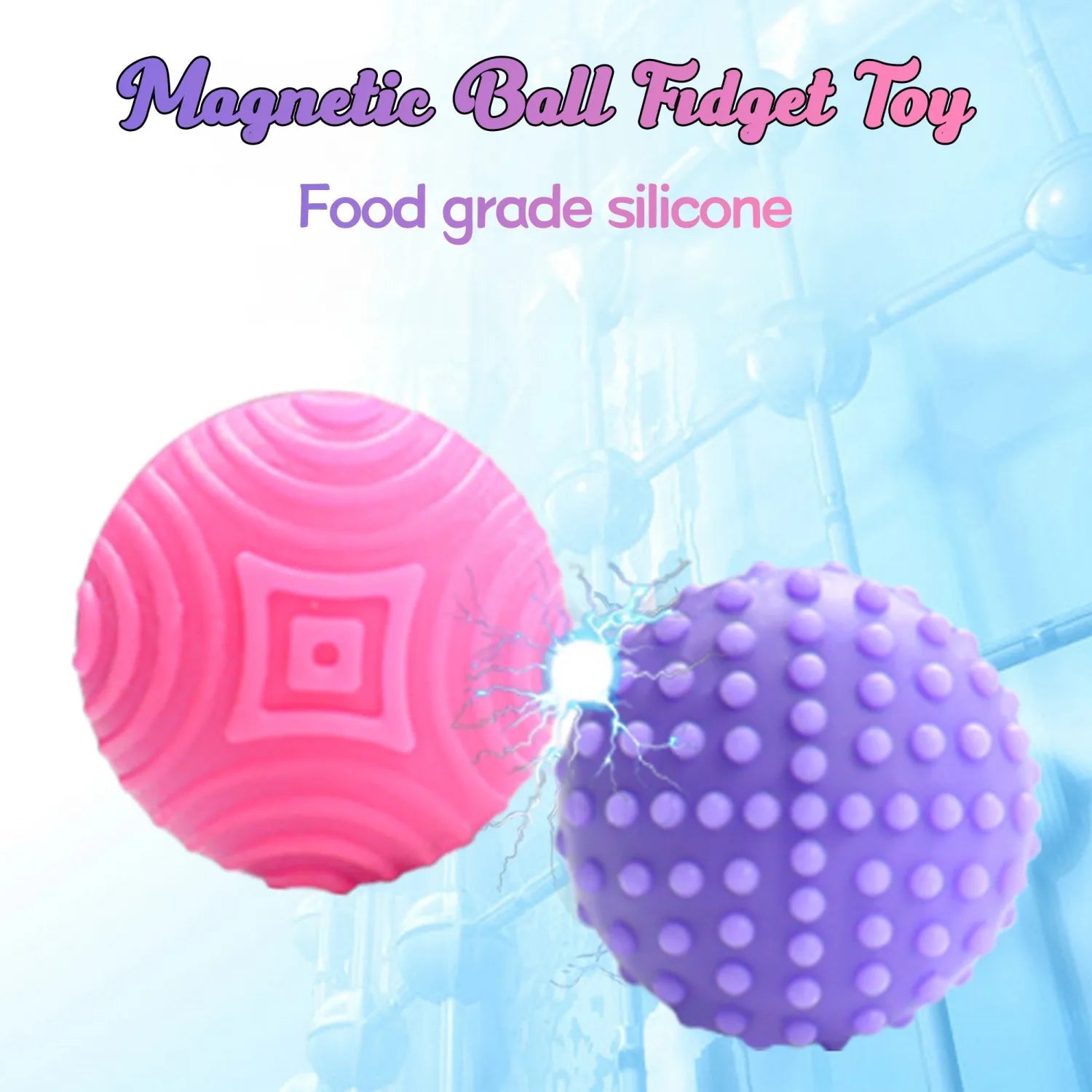 12PCS Speks Magnetic Color Choice Balls - Relax for Desk, Car & Home Decor - Silicone Perfect Birthday Gift Interactive Supplies