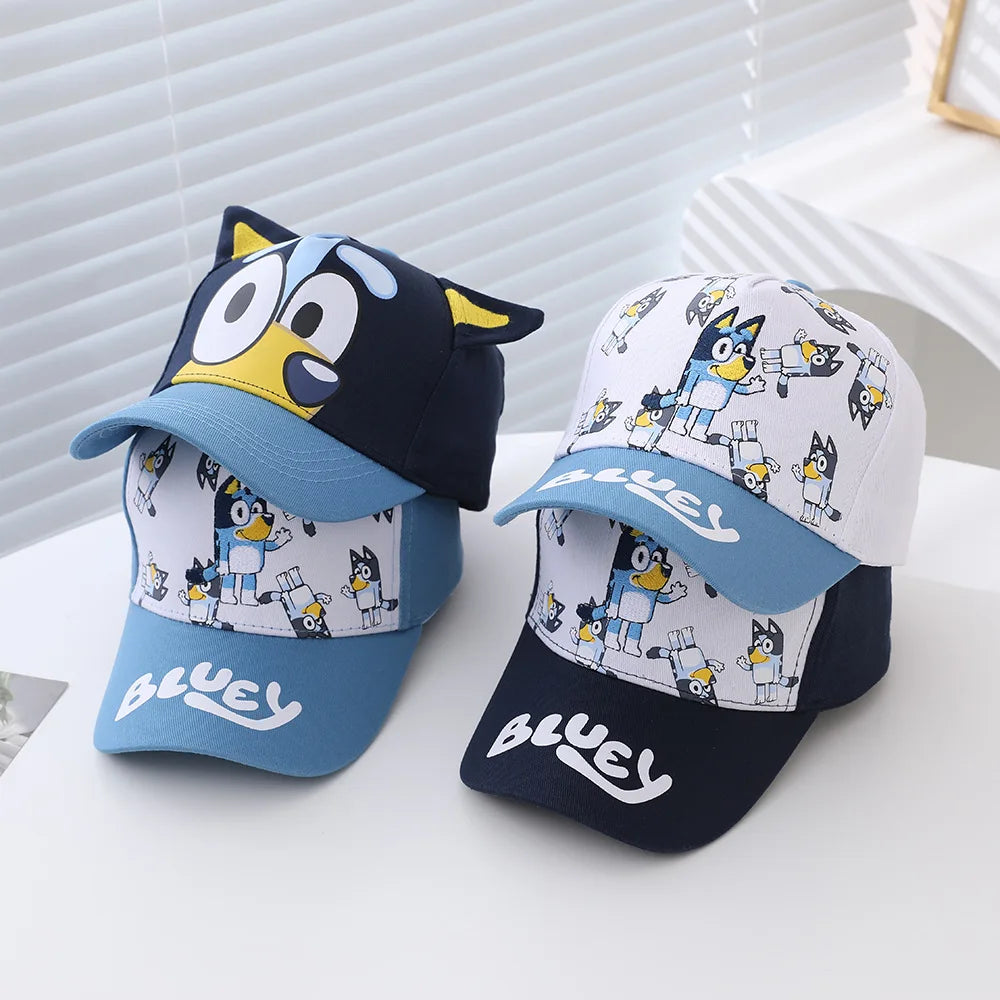 Bluey Kids Cap with Adjustable Velcro 100% Polyester Material Perfect for Spring/Summer Ideal Boy Hat for Sun Protection