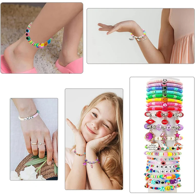 3400-Piece Friendship Bracelet Making Kit | DIY Beads & Charms | Beginner-Friendly | Gift for Girls