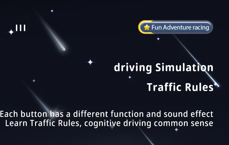 Toddler Racing Car Steering Wheel Toys Musical Electronic Adventure Game Simulated Driving Interactive Toy Gift for Kids Baby