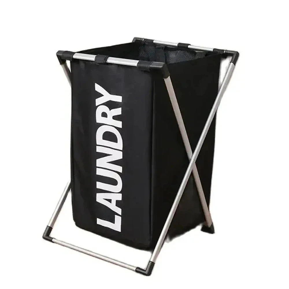 Foldable Laundry Basket with Aluminum Bracket – Large Capacity, Waterproof Oxford, 1 or 3 Grid