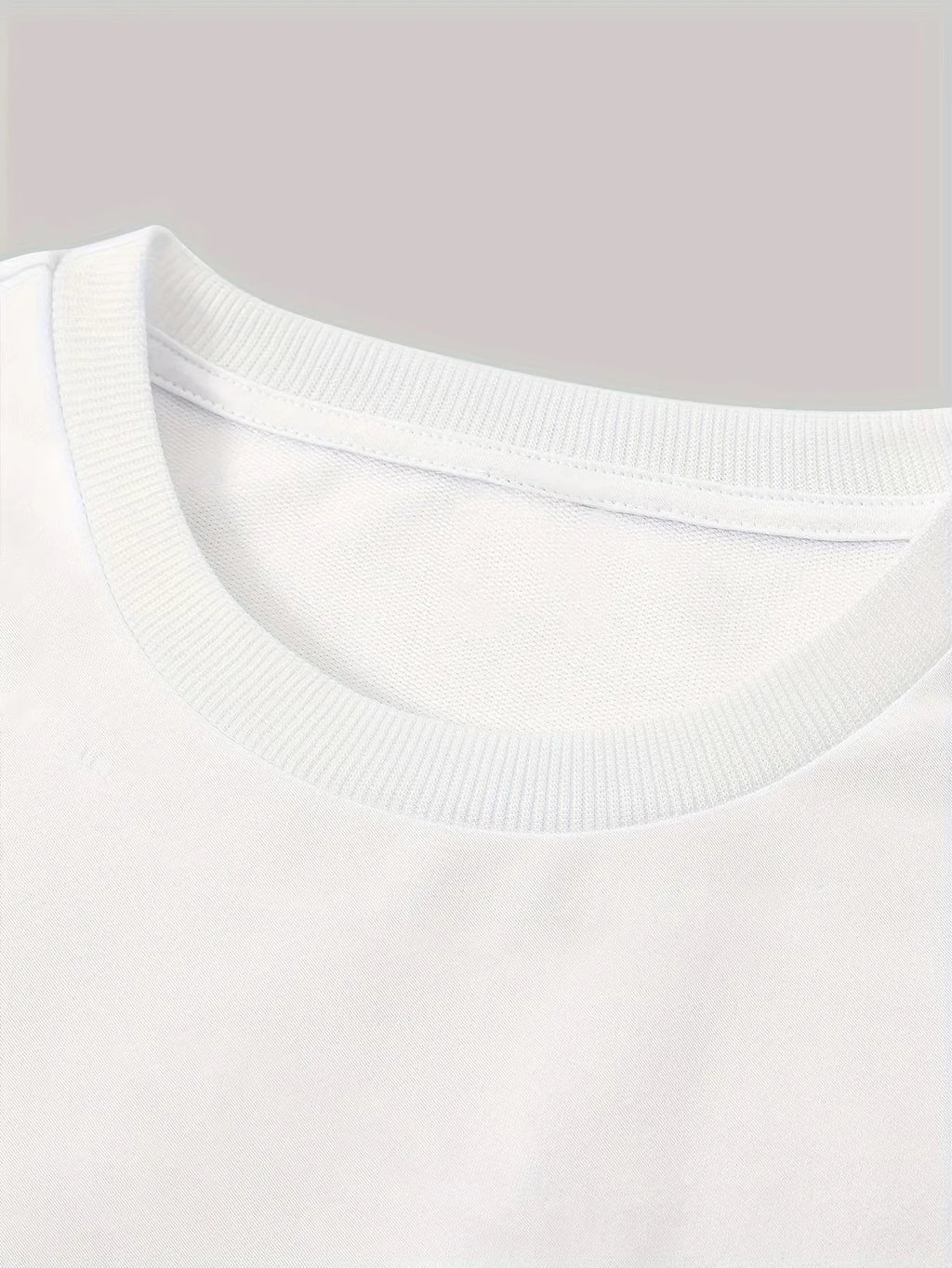 The 2026 summer new men's T-shirt is a casual fashionable and creative line letter print round-neck T-shirt with polyester men