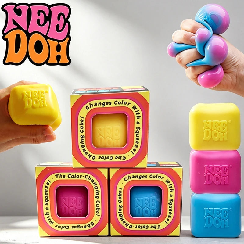 Color-Change Squishy Cube