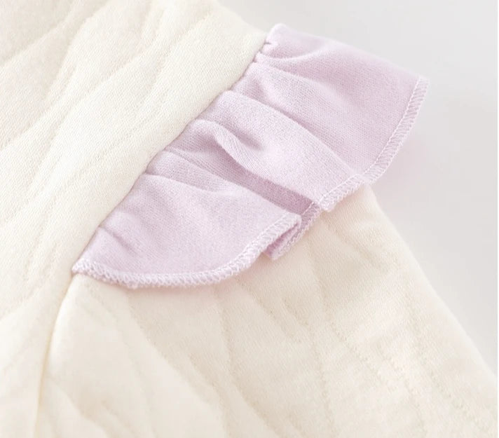 Baby Girl Floral Cotton Knit Jumpsuit Bodysuit