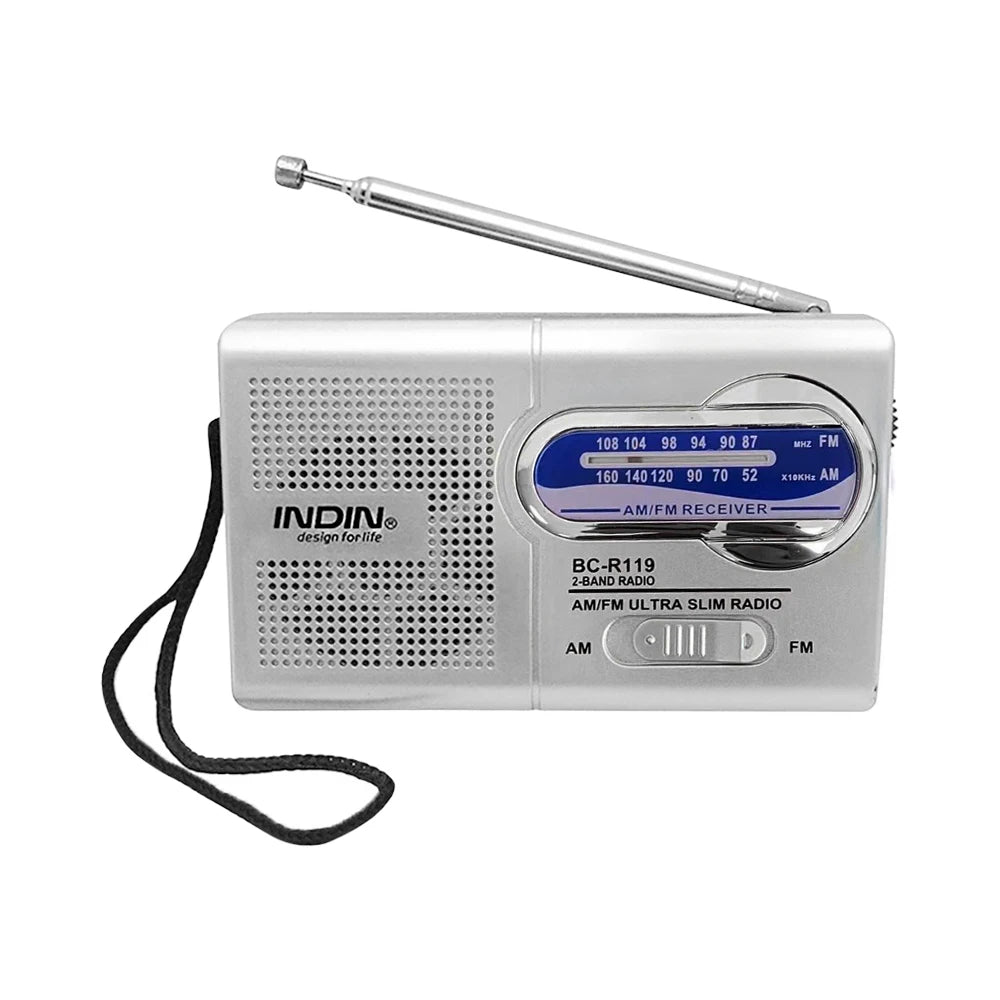 BC-R119 Radio AM FM Battery Operated Portable Radio Best Reception Longest Lasting For Emergency Hurricane Running Walking Home