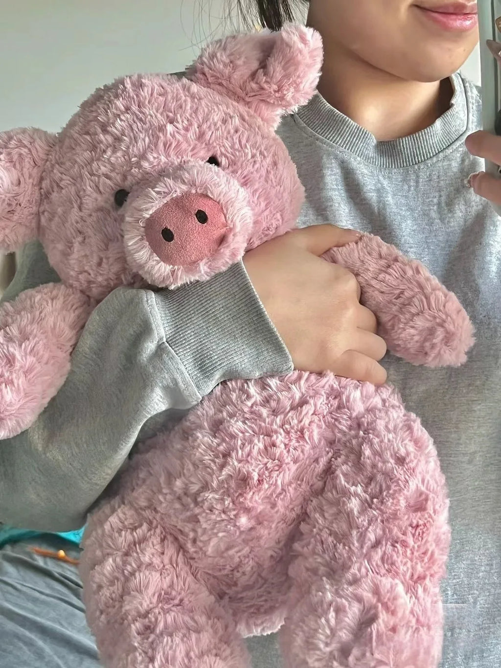 JC Pink Pig Plush Toy | Kawaii Soft Animal Soothing Doll — Home Decor & Gift