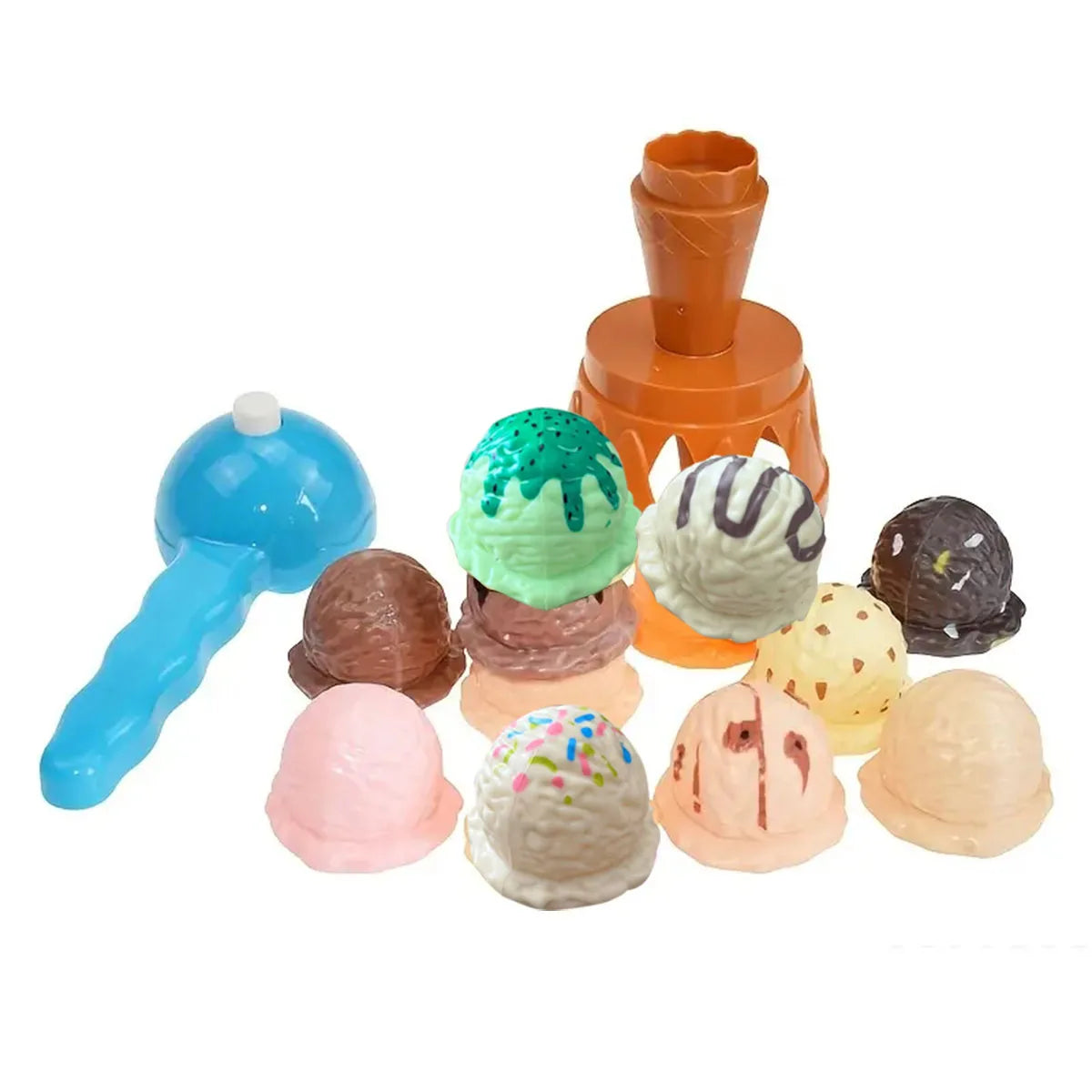 Children Simulation Food Kitchen Toy lceCream Stack Up Play Kids Pretend PlayToys Educational Toys For Baby Gifts