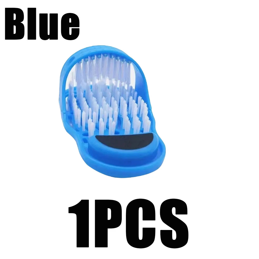 1-4pcs Shower Foot Cleaner Foot Washing Brush Remove Dead Skin With Suction Cup For Bathing Hotels Slippers Home Bathroom Tools
