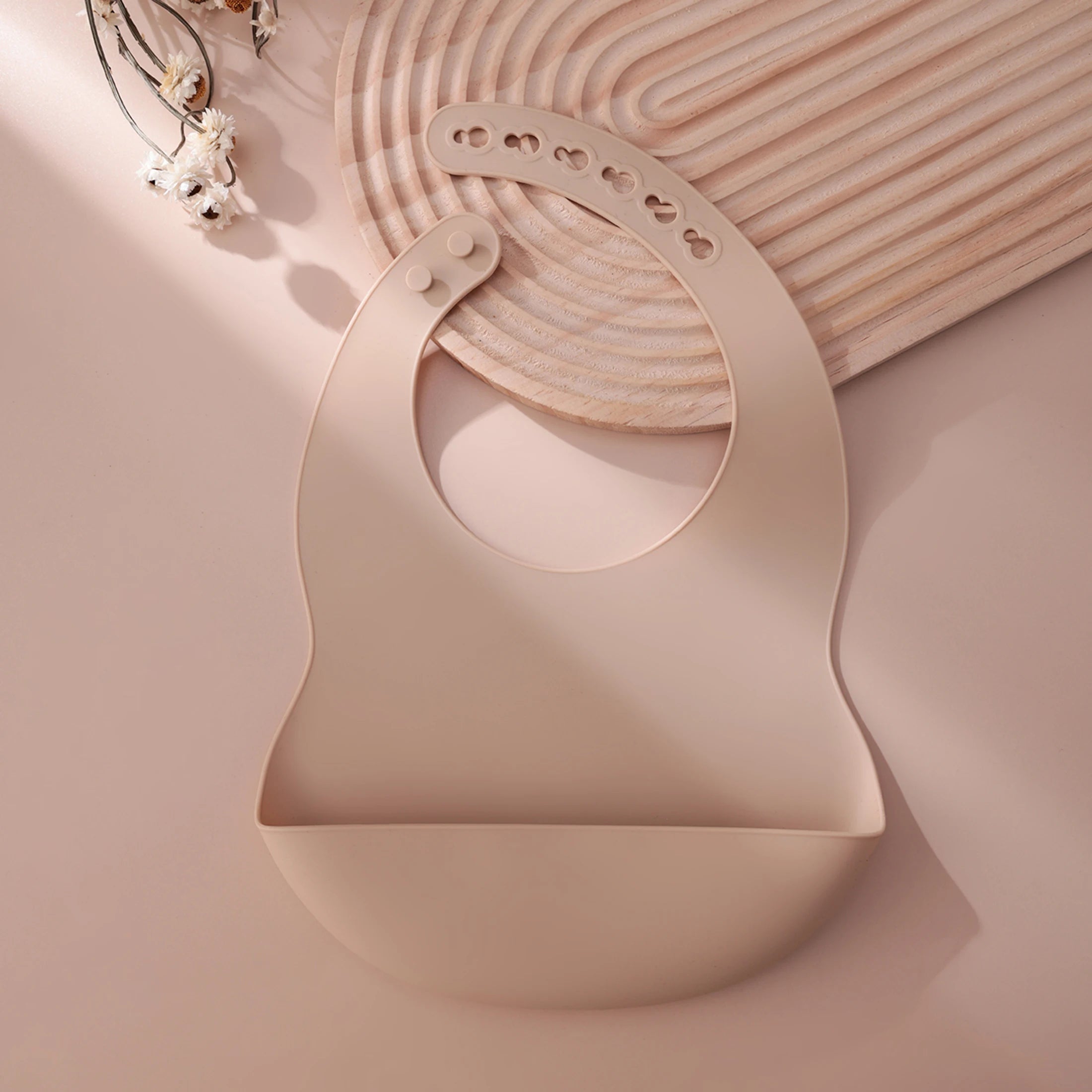 Silicone Baby Bib — Adjustable, Waterproof & BPA-Free
