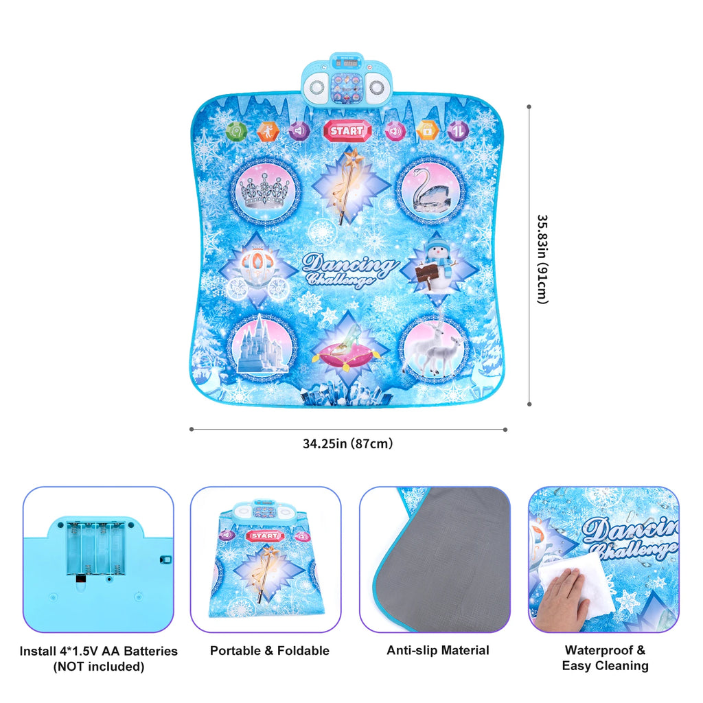 Kids Electronic Dance Mat – Musical Floor Blanket with 9 Levels