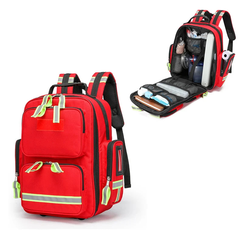 Emergency Rescue First Aid Kits Large Capacity Sorted Storage Backpacks Outdoor Camping Survival Kits Medical Kits