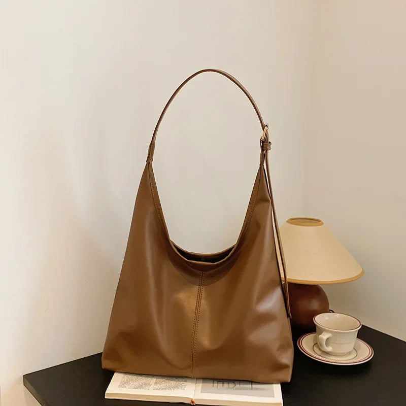 Women's Structured PU Tote Bag