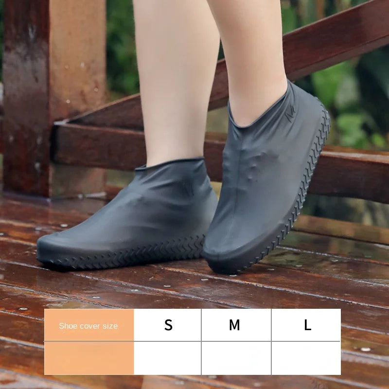 2026 New Reusable Waterproof Rain emulsion Shoes Covers Outdoor Rain Boot Overshoes Walking Shoes Accessories Shoe Cover 1Pair