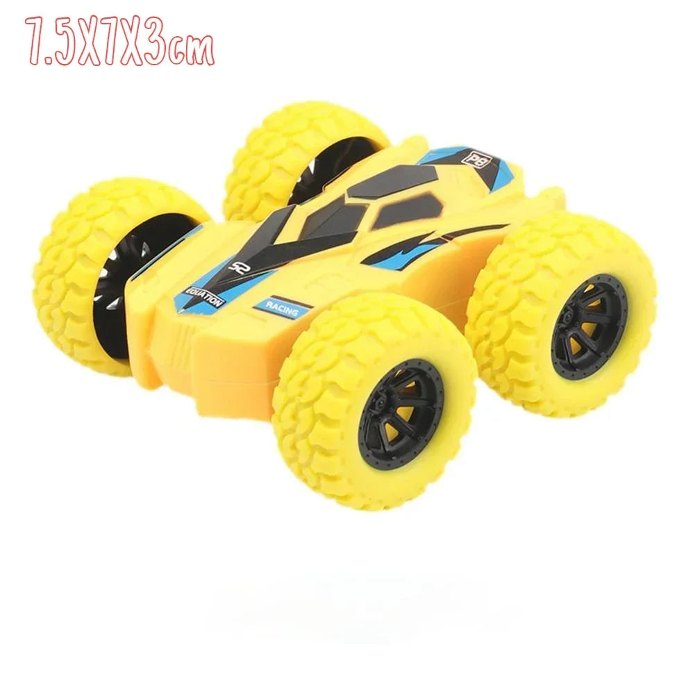 Toys Car Four-wheel Drive Off-road Vehicle Stunt Dump Cars Double-Side Inertia Car Boy Toy Car Pull Back Kids Toy Gift
