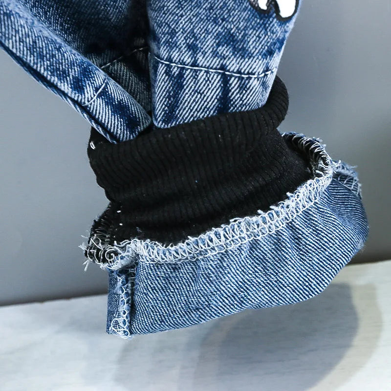 Baby Boy Fashion Ripped Denim 3-Piece Suit Set