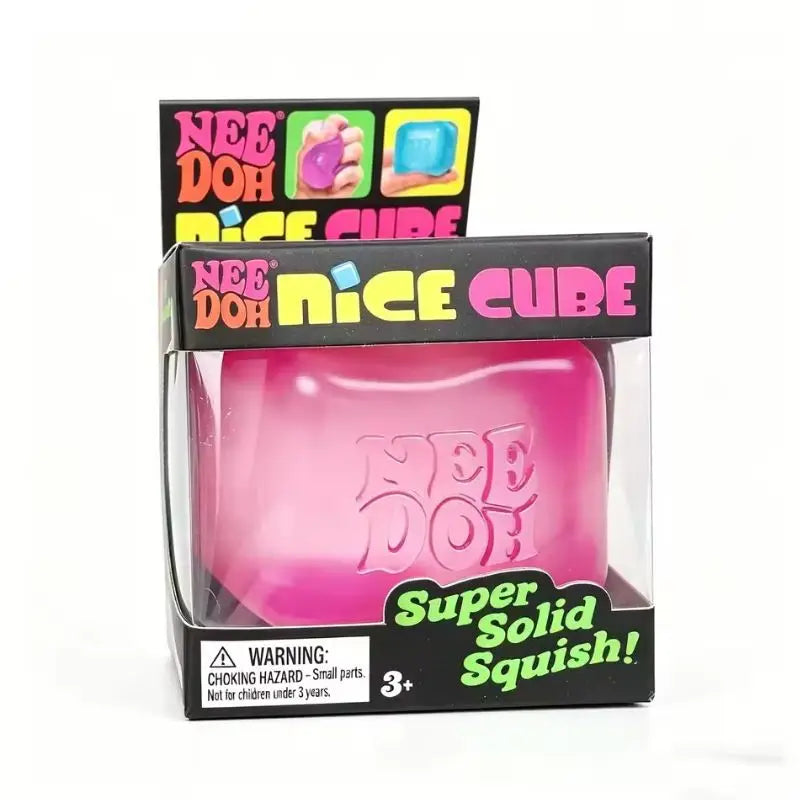 Needoh Nice Cube Sensory Stress Reliever | Fidget Tool for Anxiety & Focus — Kids & Adults