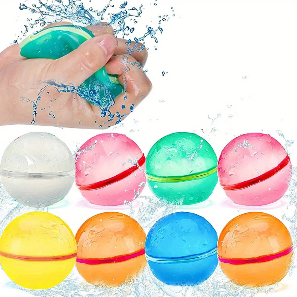 Reusable Self-Sealing Water Balloons | Quick Fill Splash Balls | Kids Outdoor Fun | 4–50 Pack