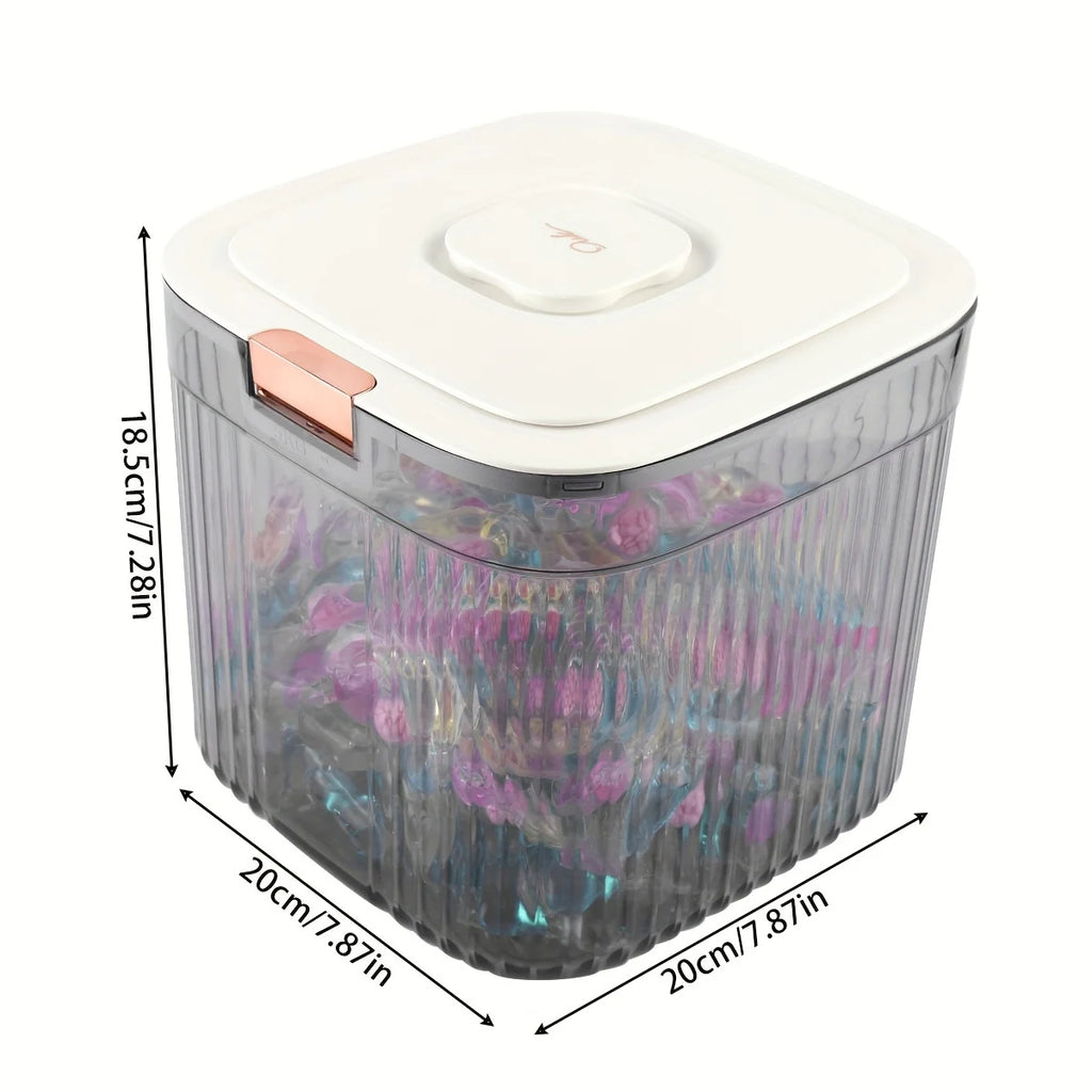 Laundry Pods Container For Laundry Room Organization Decor, Laundry Powder Container for Laundry Organization Laundry Pod Holder