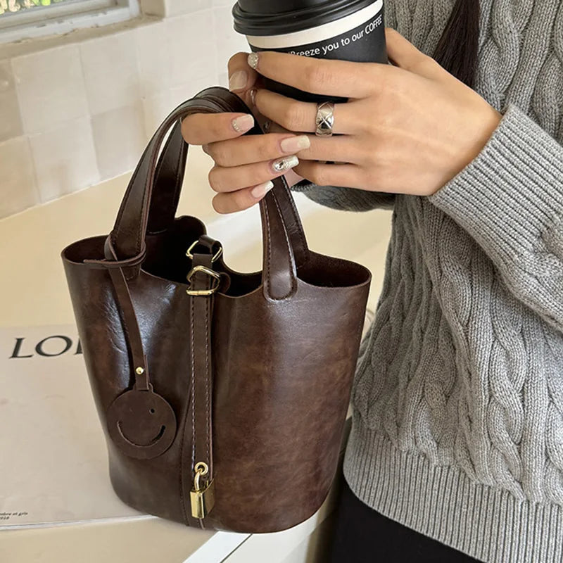Women Bags Handbags Bucket Bag Shoulder Bag Crossbody Bag Fashion Bucket Tote Bag Leather Luxury Desginer Big Lady Hand Bags