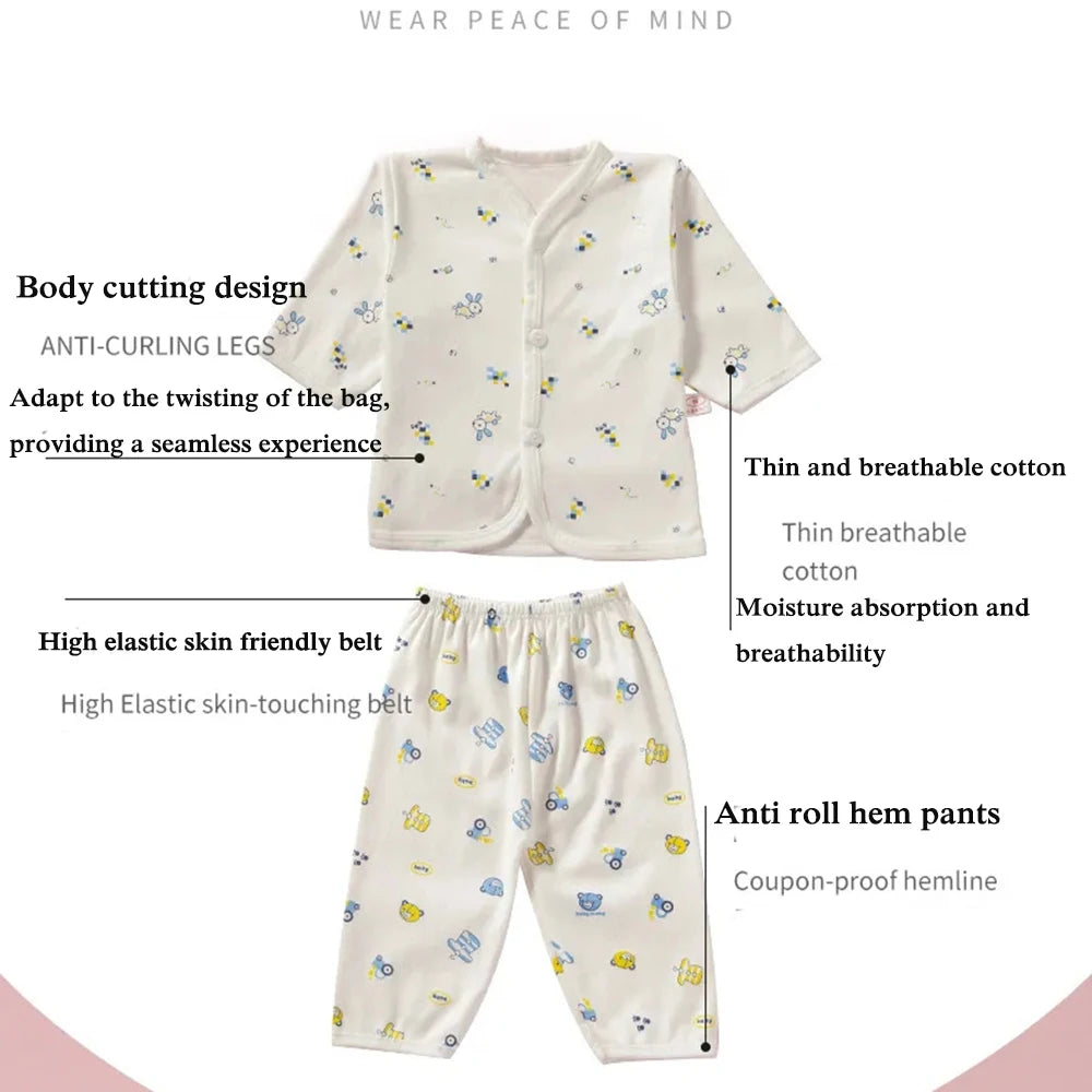 Newborn Baby Cotton Cartoon Underwear Set