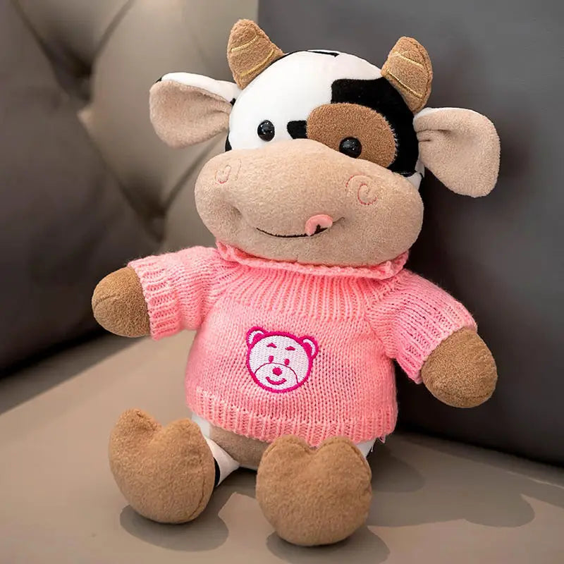Cute Cow Plush Stuffed Animal Doll — 30cm